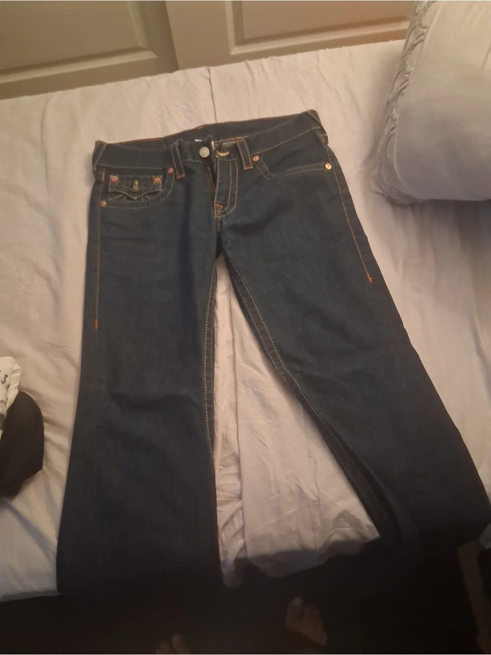 Dark Blue Women's Straight-Leg Jeans